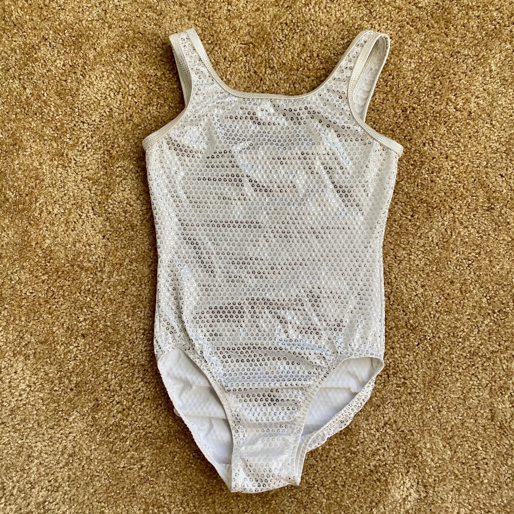 White Gymnastics Leotard